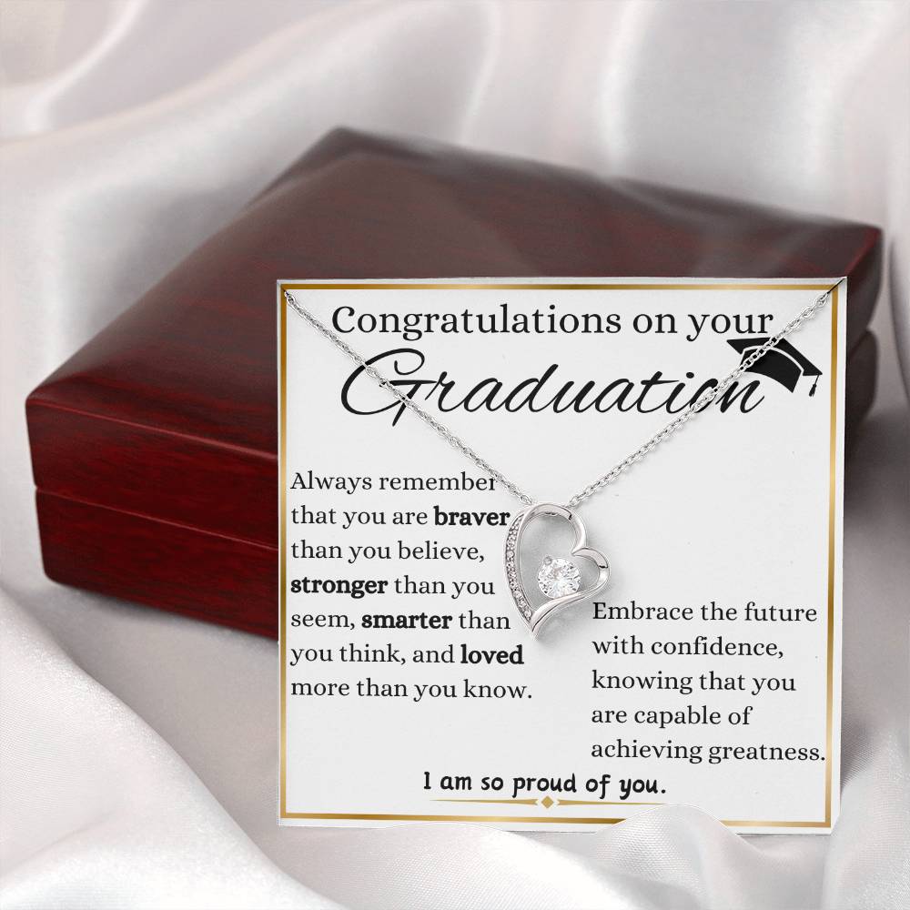 Embrace The Future Graduation Forever Love Necklace