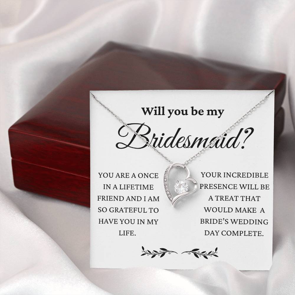 You Will Make My Wedding Day Complete Forever Love Necklace