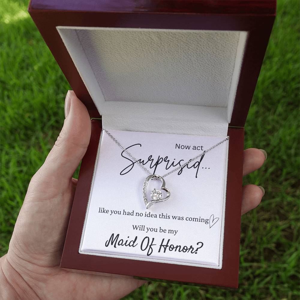 My Maid Of Honor Surprise Forever Love Necklace