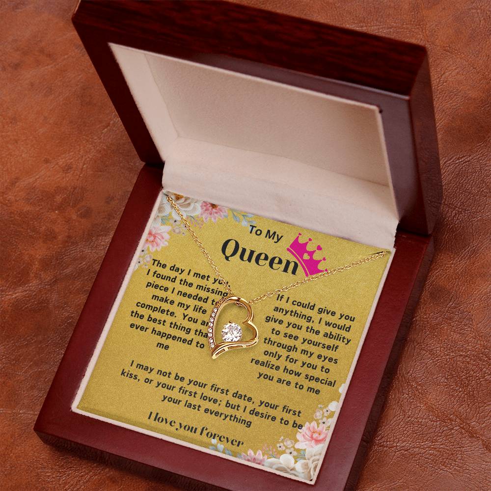 Heart Necklace With Love Note