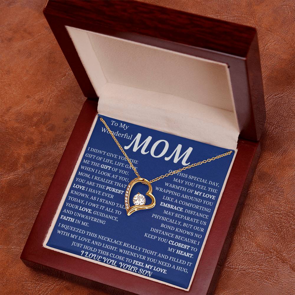 Life Gave Me The Gift Of You Mom Forever Love Necklace