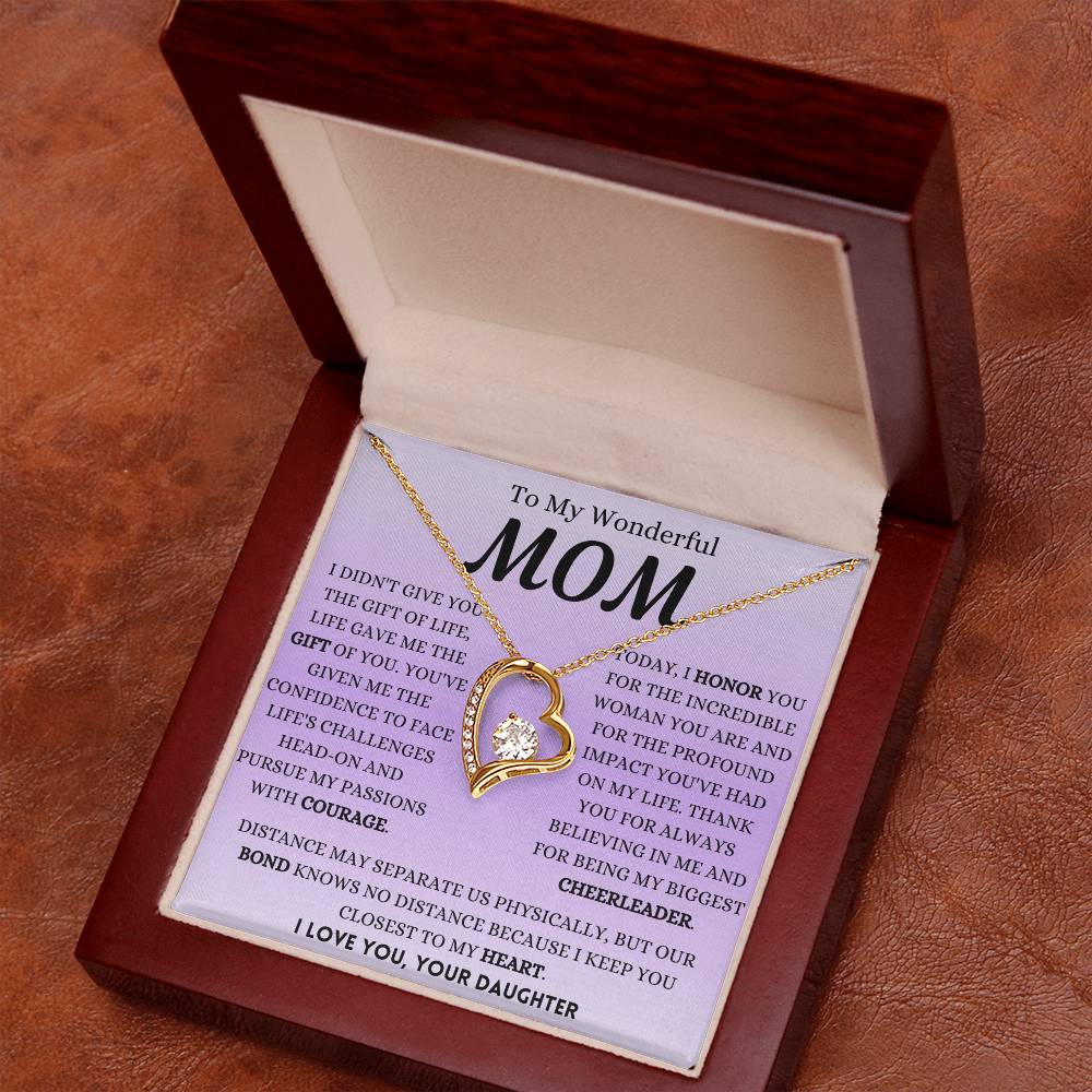 I Honor You Today Mom Forever Love Necklace