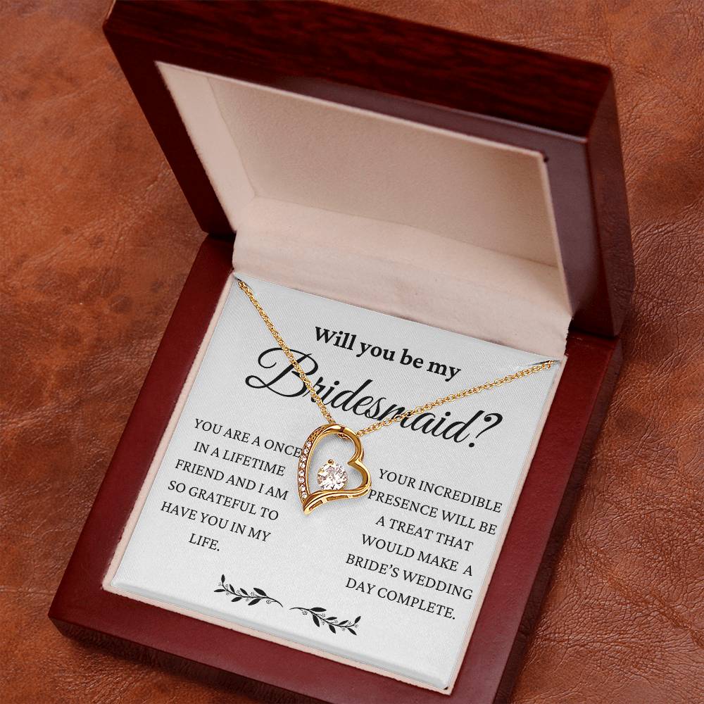 You Will Make My Wedding Day Complete Forever Love Necklace