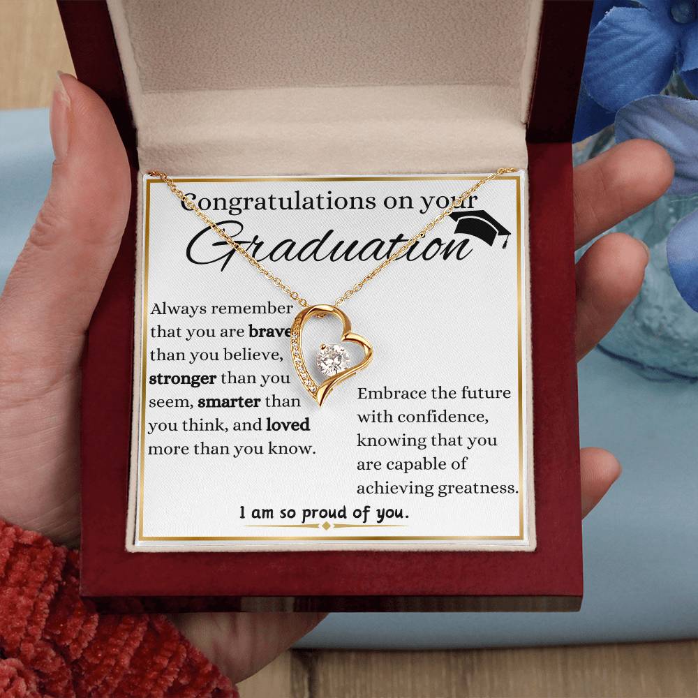 Embrace The Future Graduation Forever Love Necklace