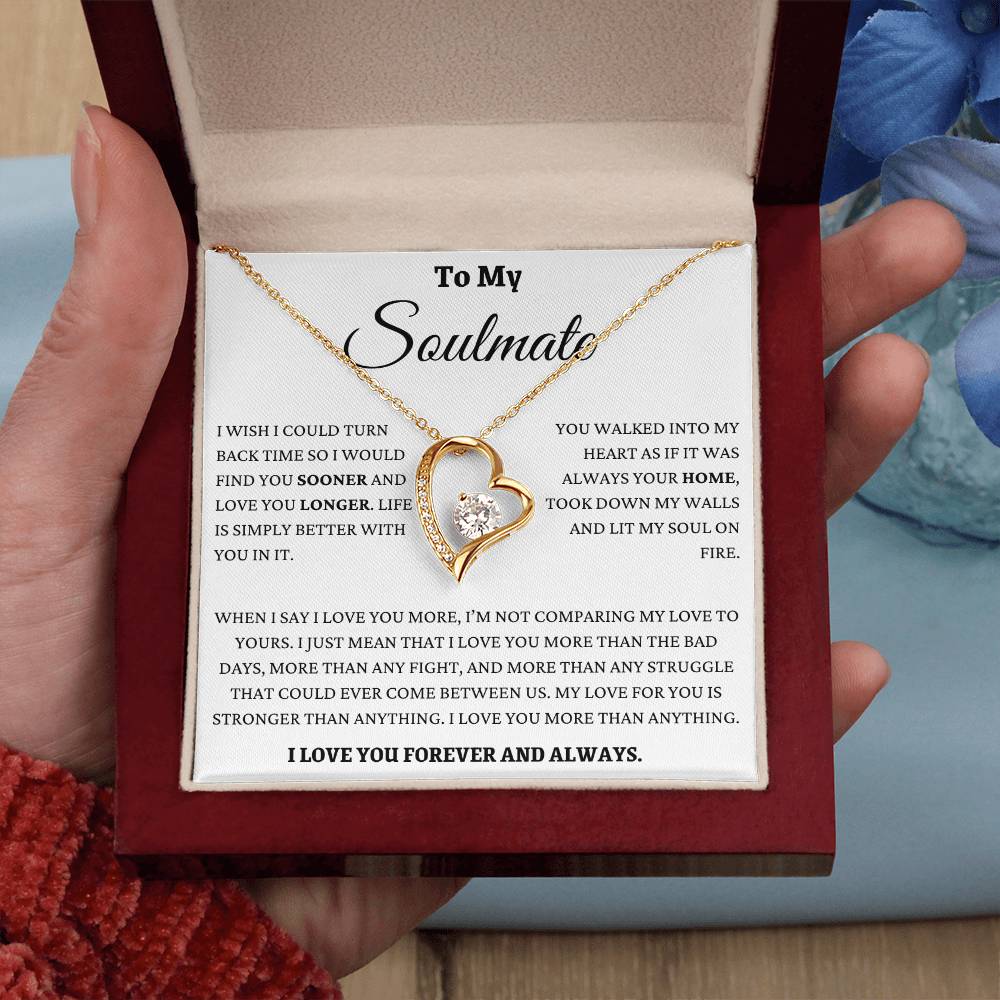 I Love You More Than Anything Soulmate Forever Love Necklace