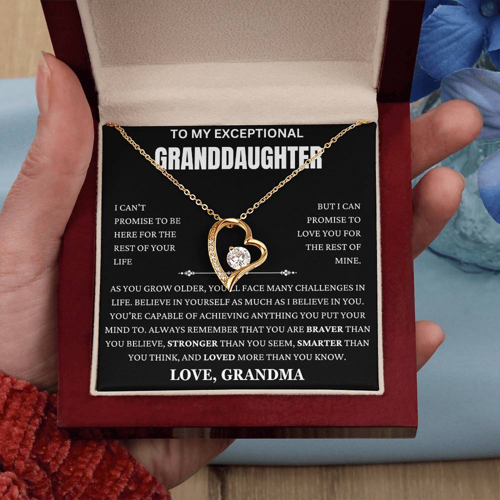 Grandma Promise To Love You Forever Love Necklace