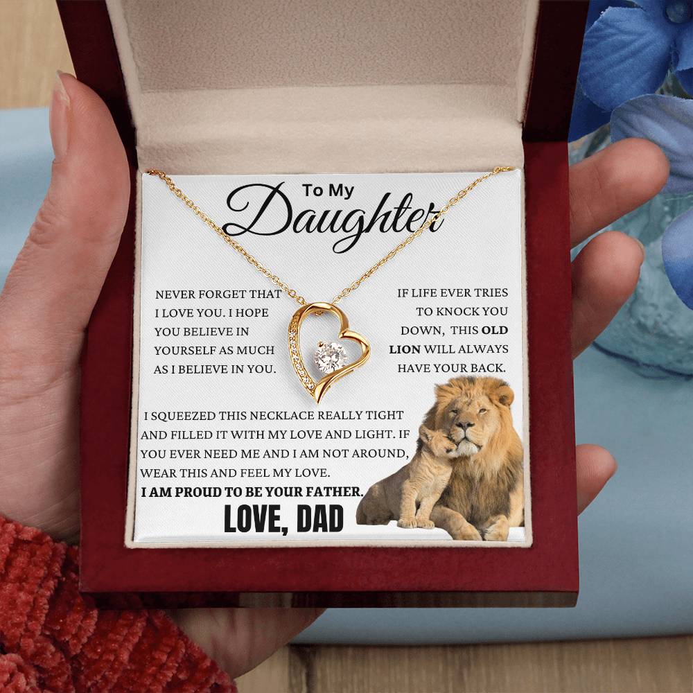 This Old Lion Got Your Back Forever Love Necklace
