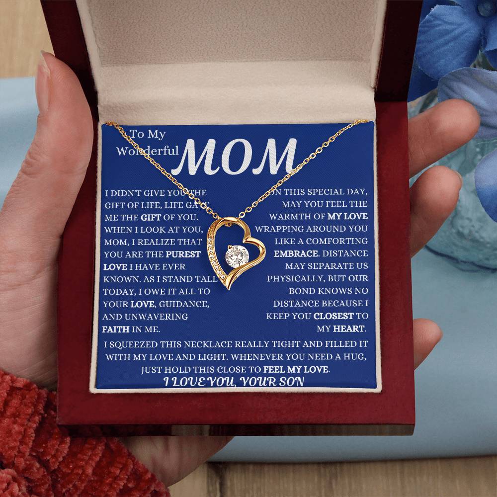 Life Gave Me The Gift Of You Mom Forever Love Necklace