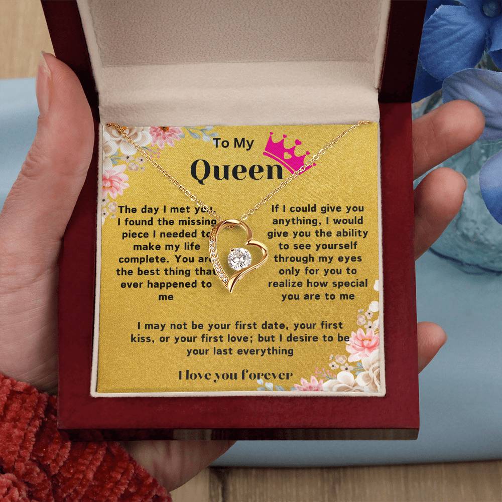 Heart Necklace With Love Note