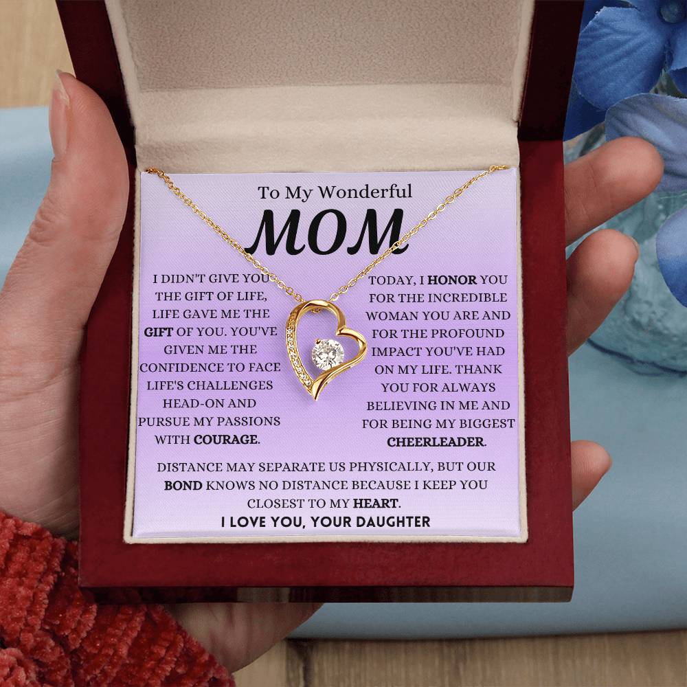 I Honor You Today Mom Forever Love Necklace