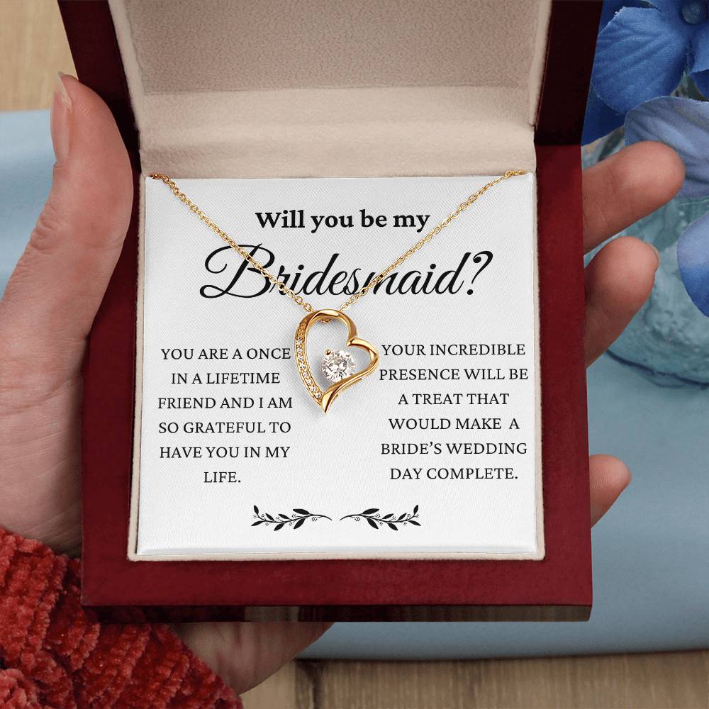 You Will Make My Wedding Day Complete Forever Love Necklace