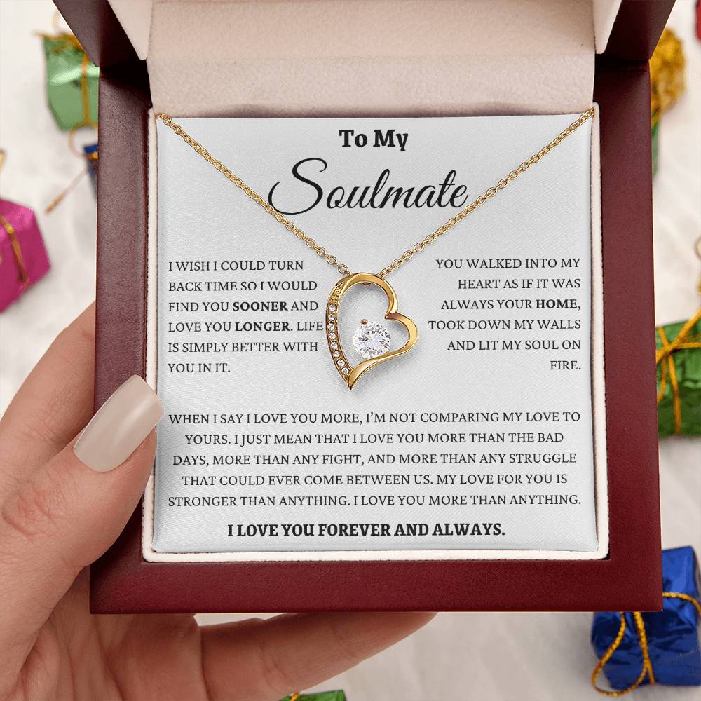 I Love You More Than Anything Soulmate Forever Love Necklace