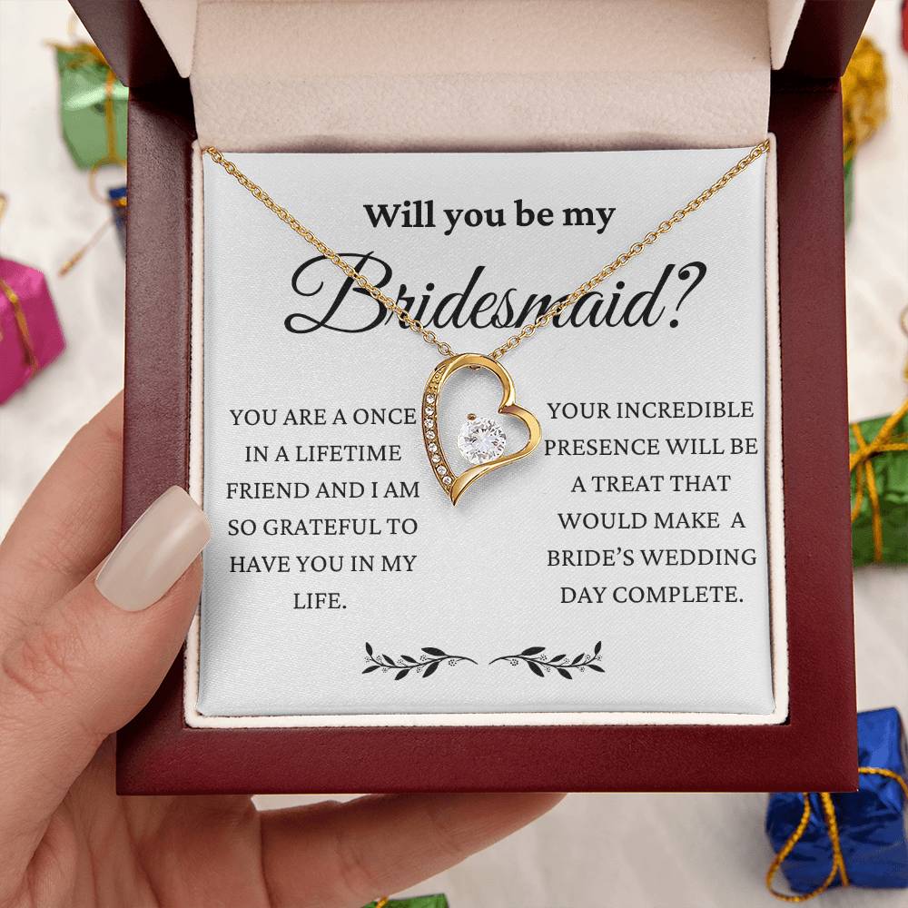 You Will Make My Wedding Day Complete Forever Love Necklace