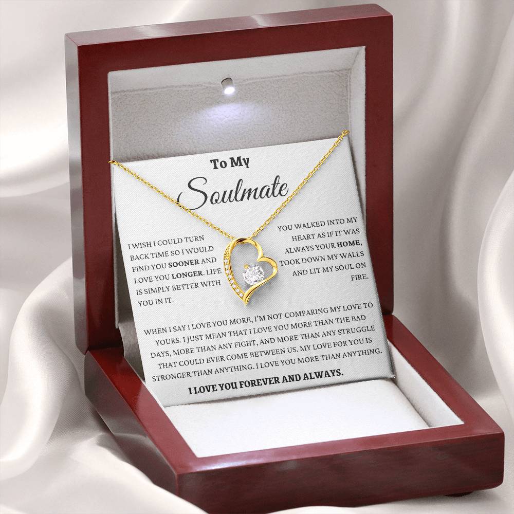 I Love You More Than Anything Soulmate Forever Love Necklace