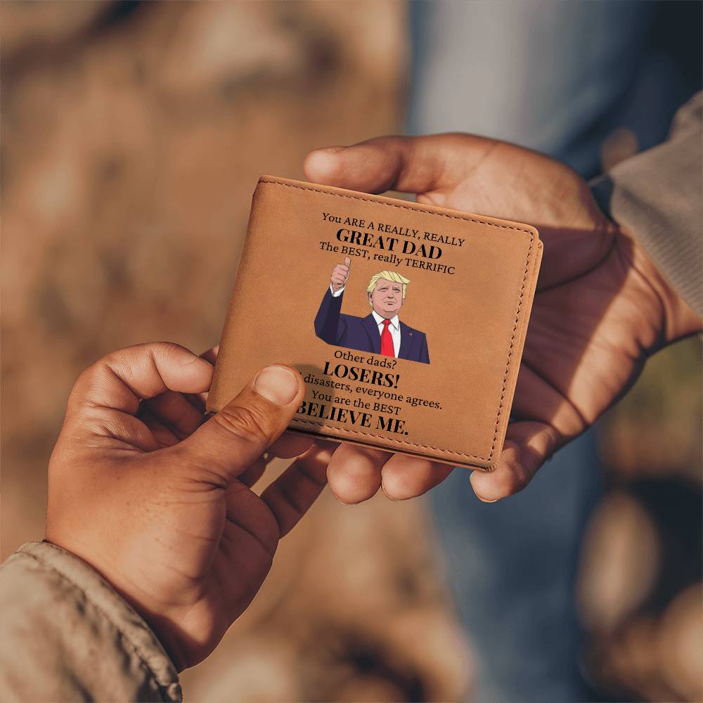 You Are A Great Dad Leather Wallet