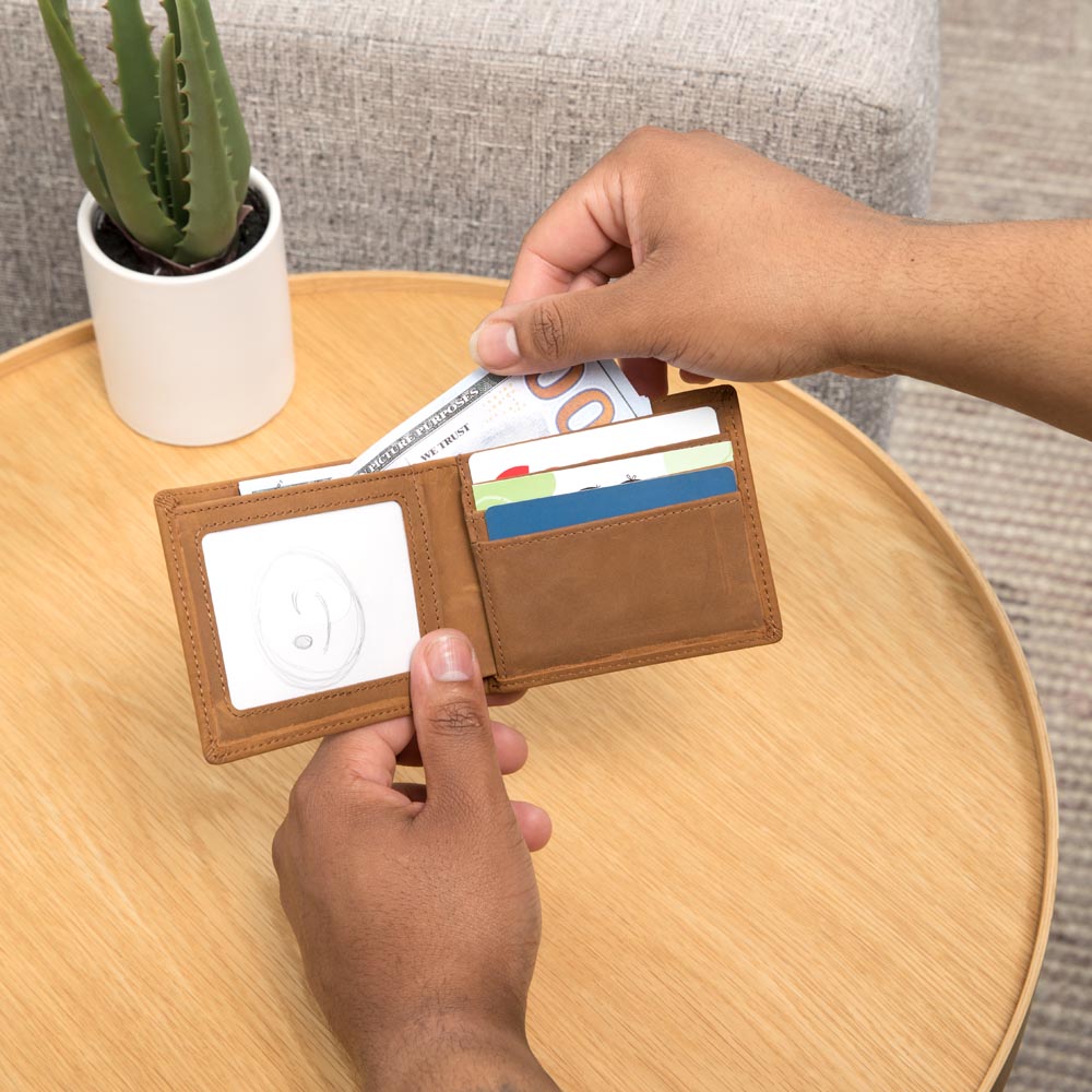 You Are The Best Dad Believe Me Leather Wallet