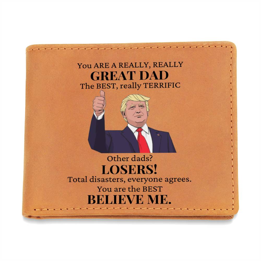 You Are A Great Dad Leather Wallet