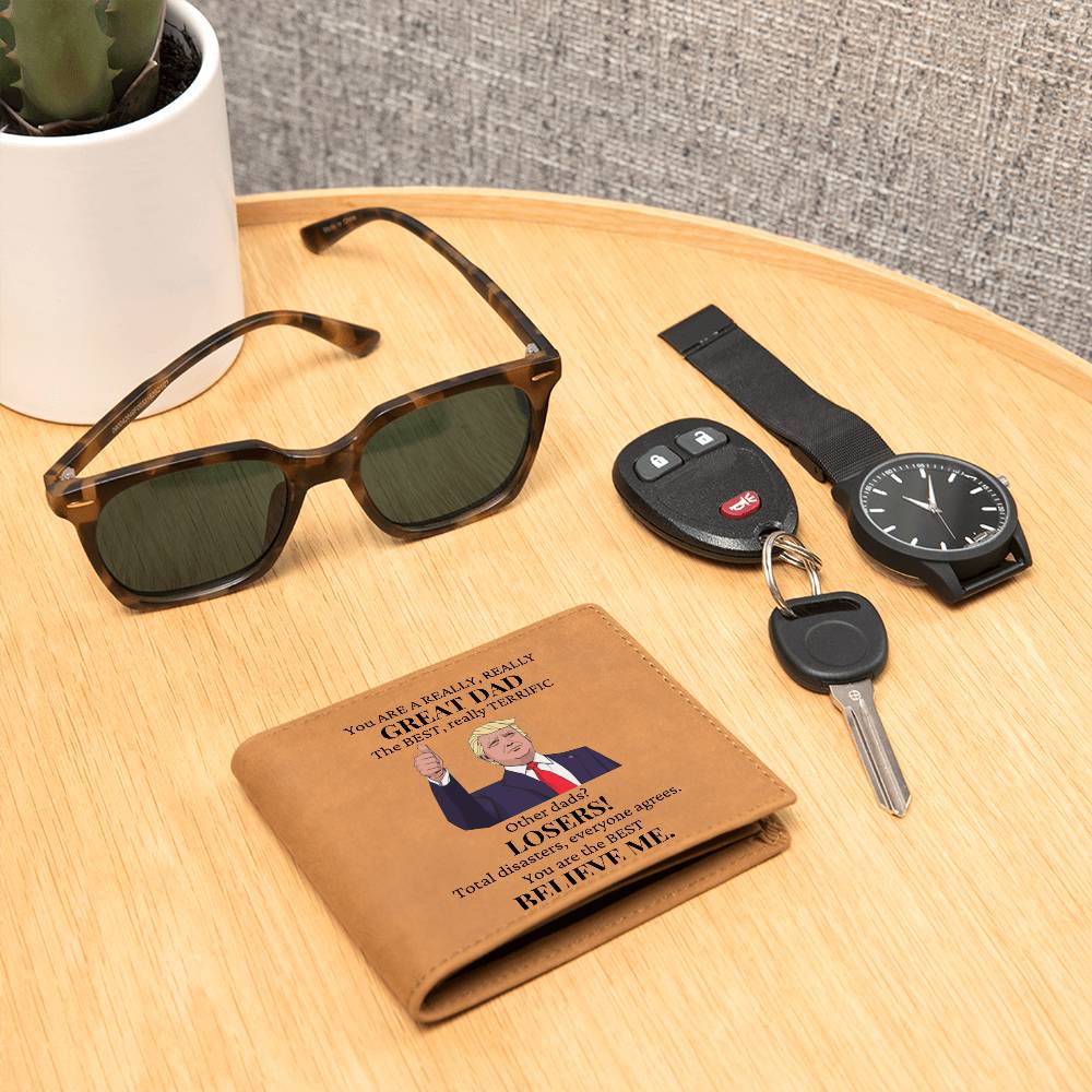 You Are A Great Dad Leather Wallet
