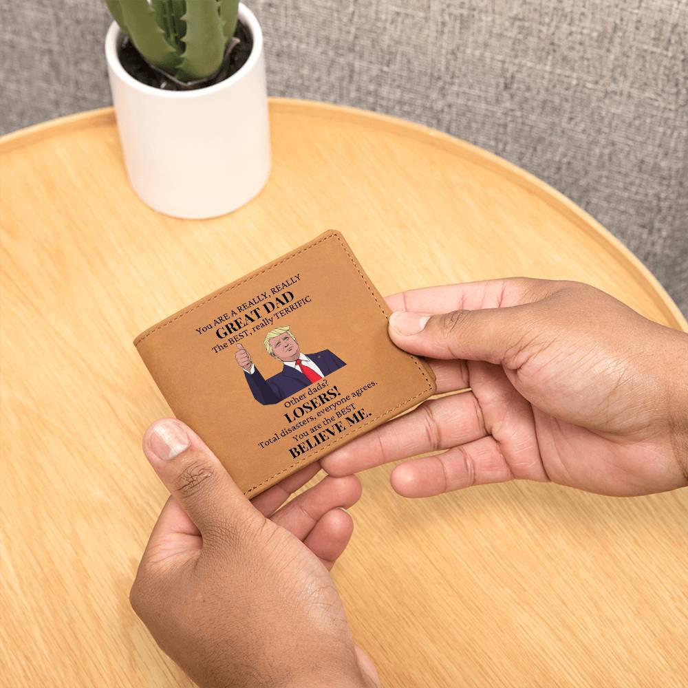 You Are A Great Dad Leather Wallet