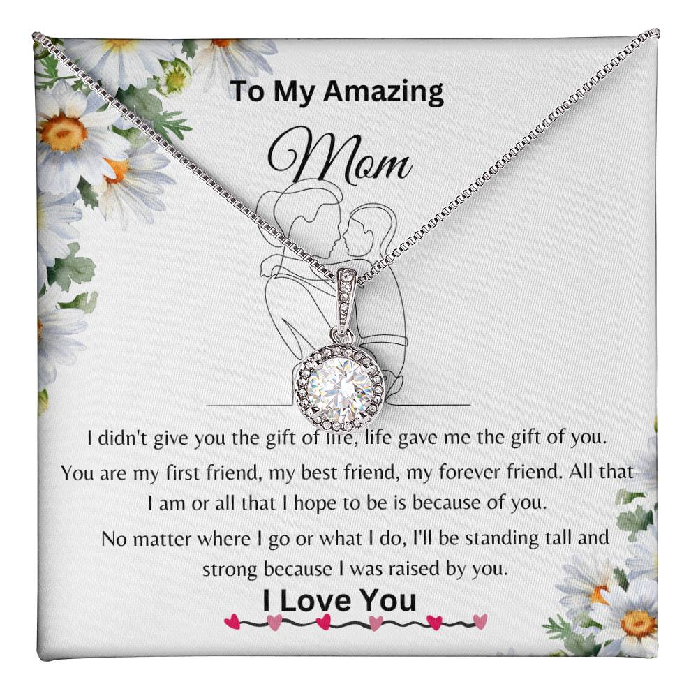 To My Amazing Mom Eternal Hope Necklace