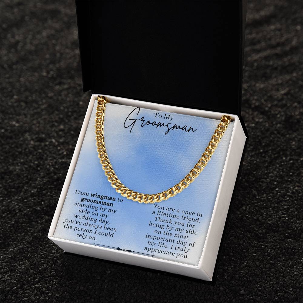 Cuban Link Chain For Groomsman