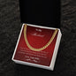 Cuban Link Chain With Love Note