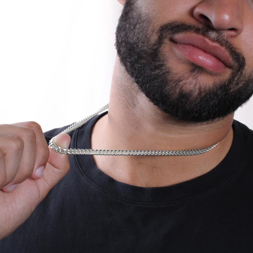 My Man And My Love Of My Life Cuban Link Chain