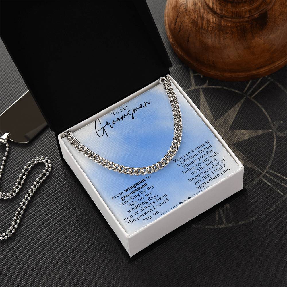 Cuban Link Chain For Groomsman