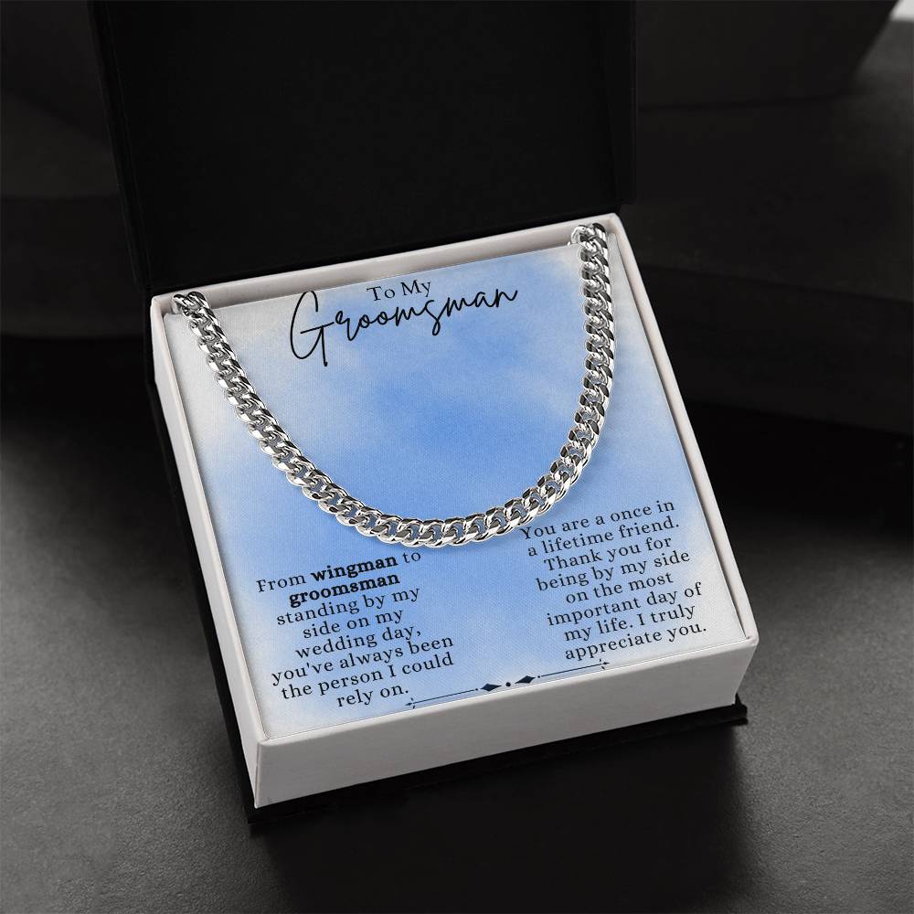 Cuban Link Chain For Groomsman