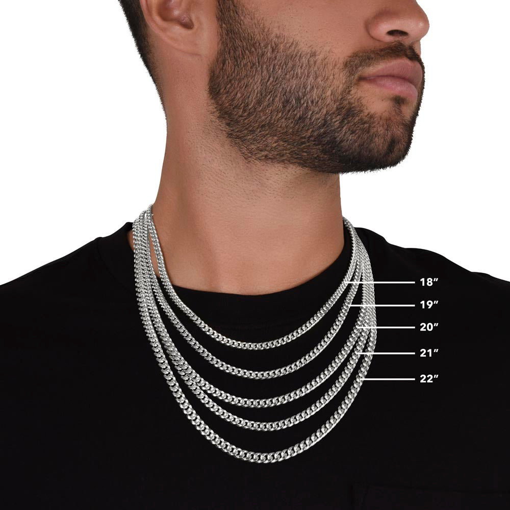 My Man And My Love Of My Life Cuban Link Chain