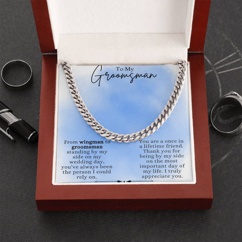 Cuban Link Chain For Groomsman