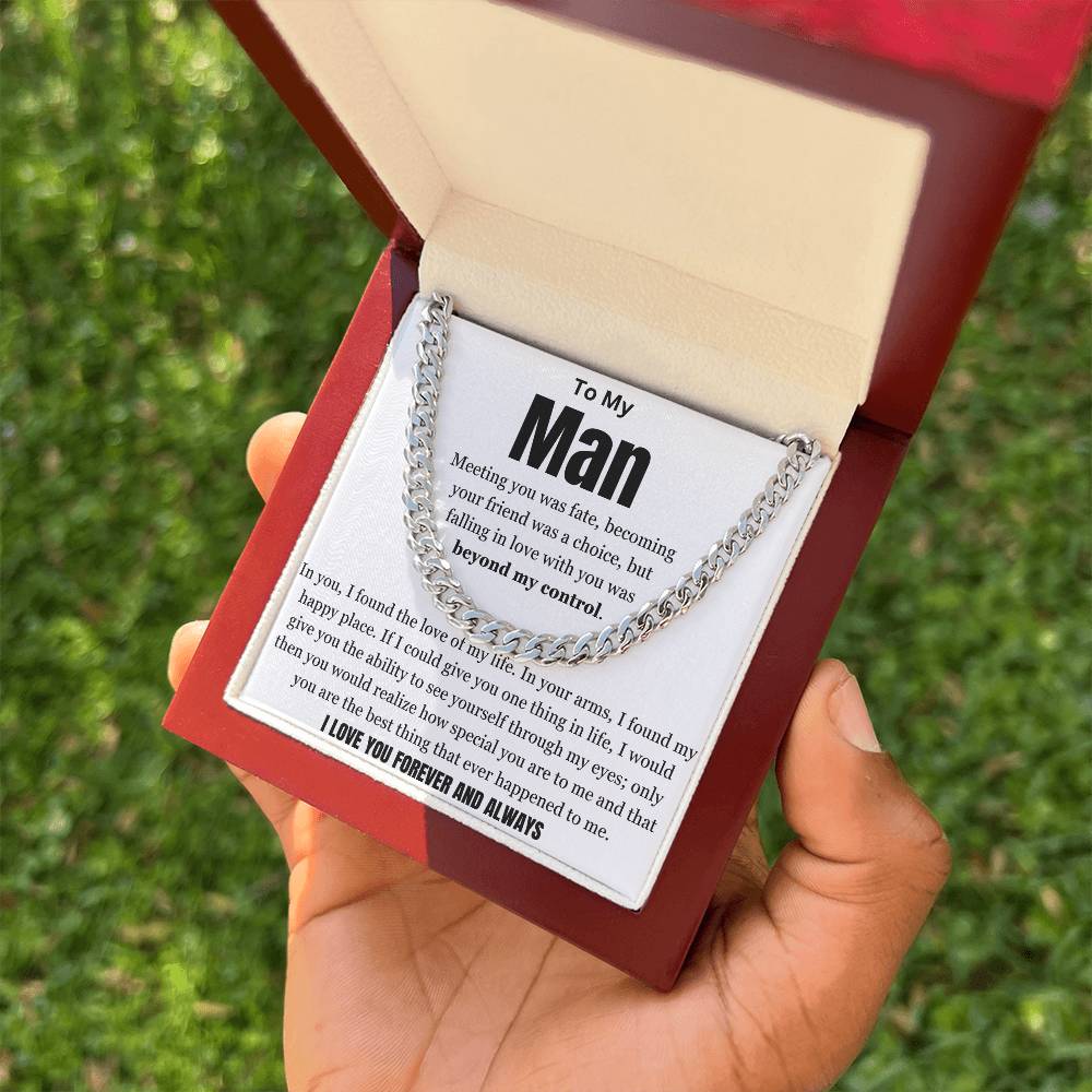 My Man And My Love Of My Life Cuban Link Chain