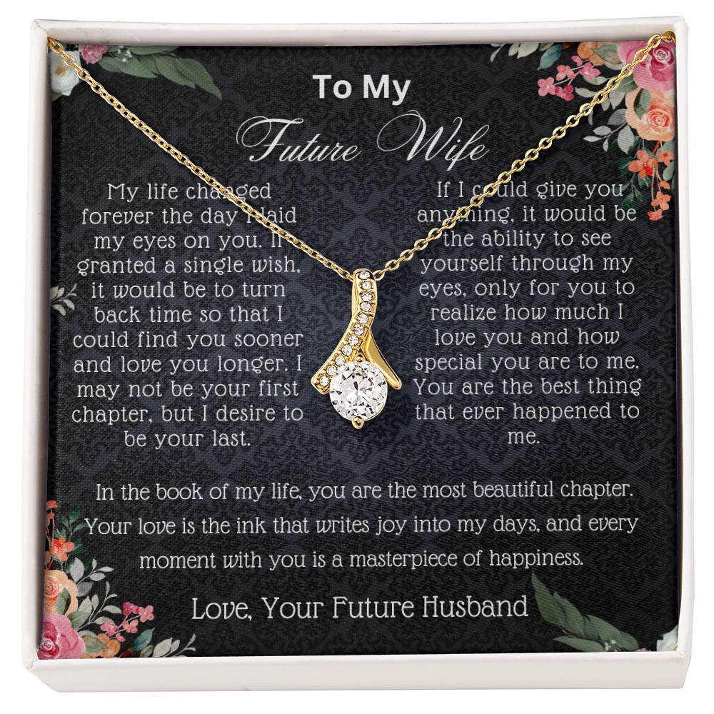 Alluring Beauty Necklace With Love Note