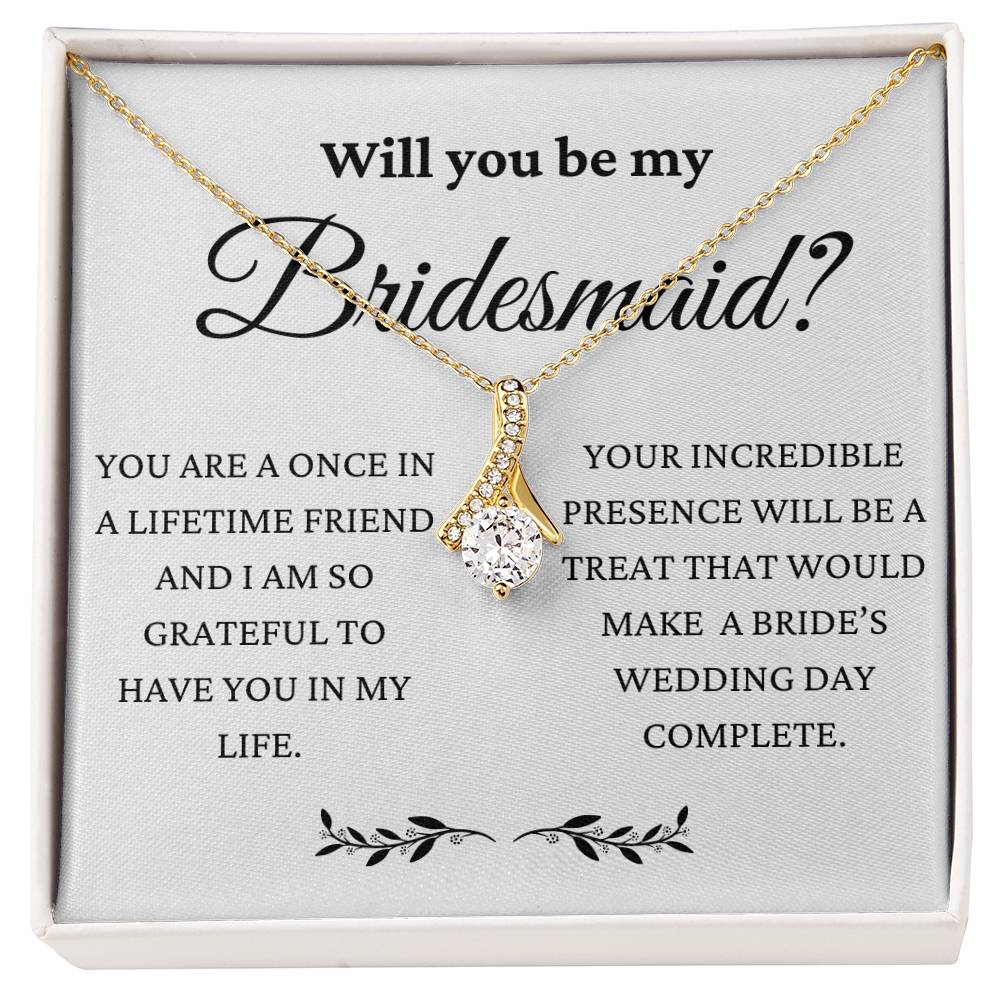 Will You Be My Bridesmaid Alluring Beauty Necklace