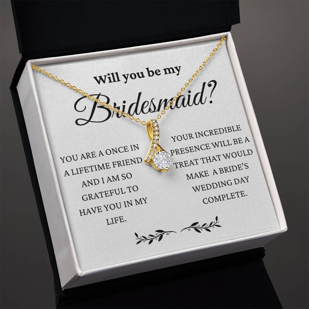 Will You Be My Bridesmaid Alluring Beauty Necklace