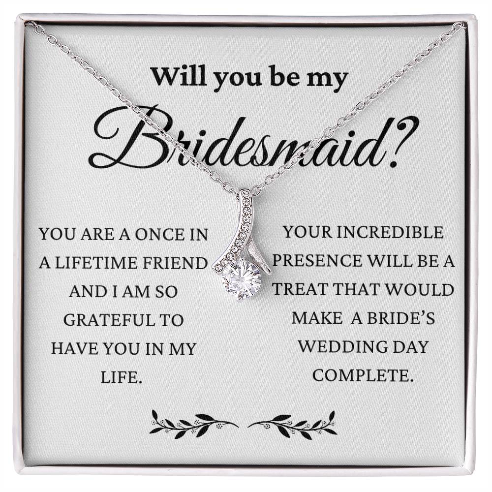 Will You Be My Bridesmaid Alluring Beauty Necklace