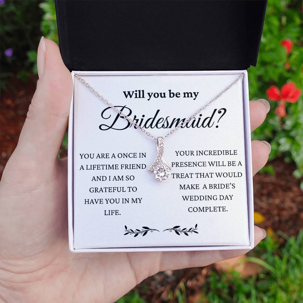 Will You Be My Bridesmaid Alluring Beauty Necklace