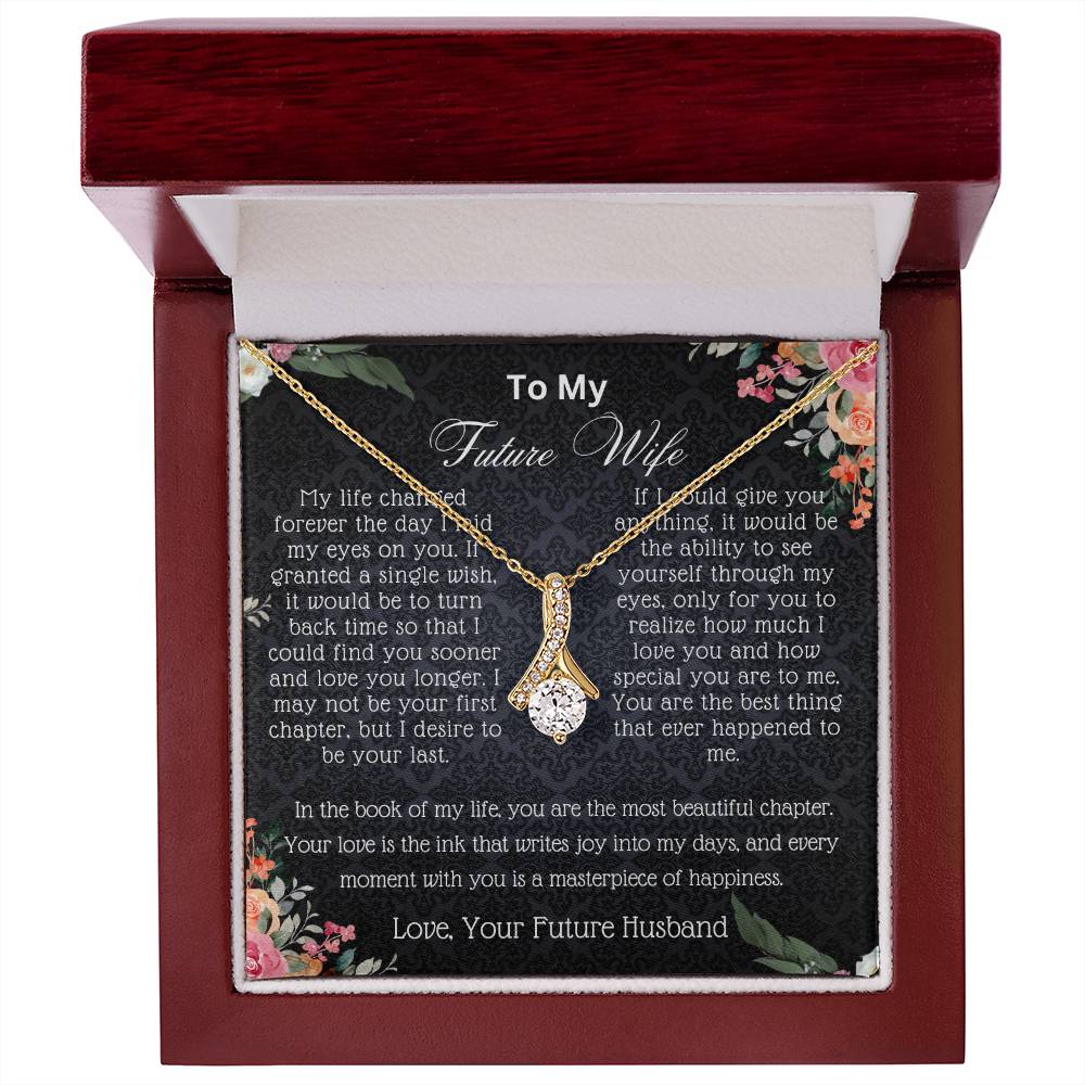 Alluring Beauty Necklace With Love Note
