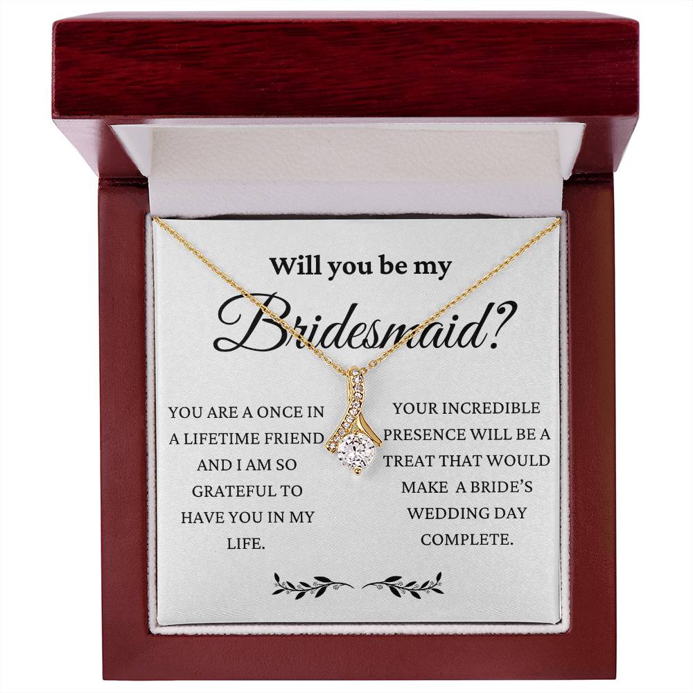 Will You Be My Bridesmaid Alluring Beauty Necklace