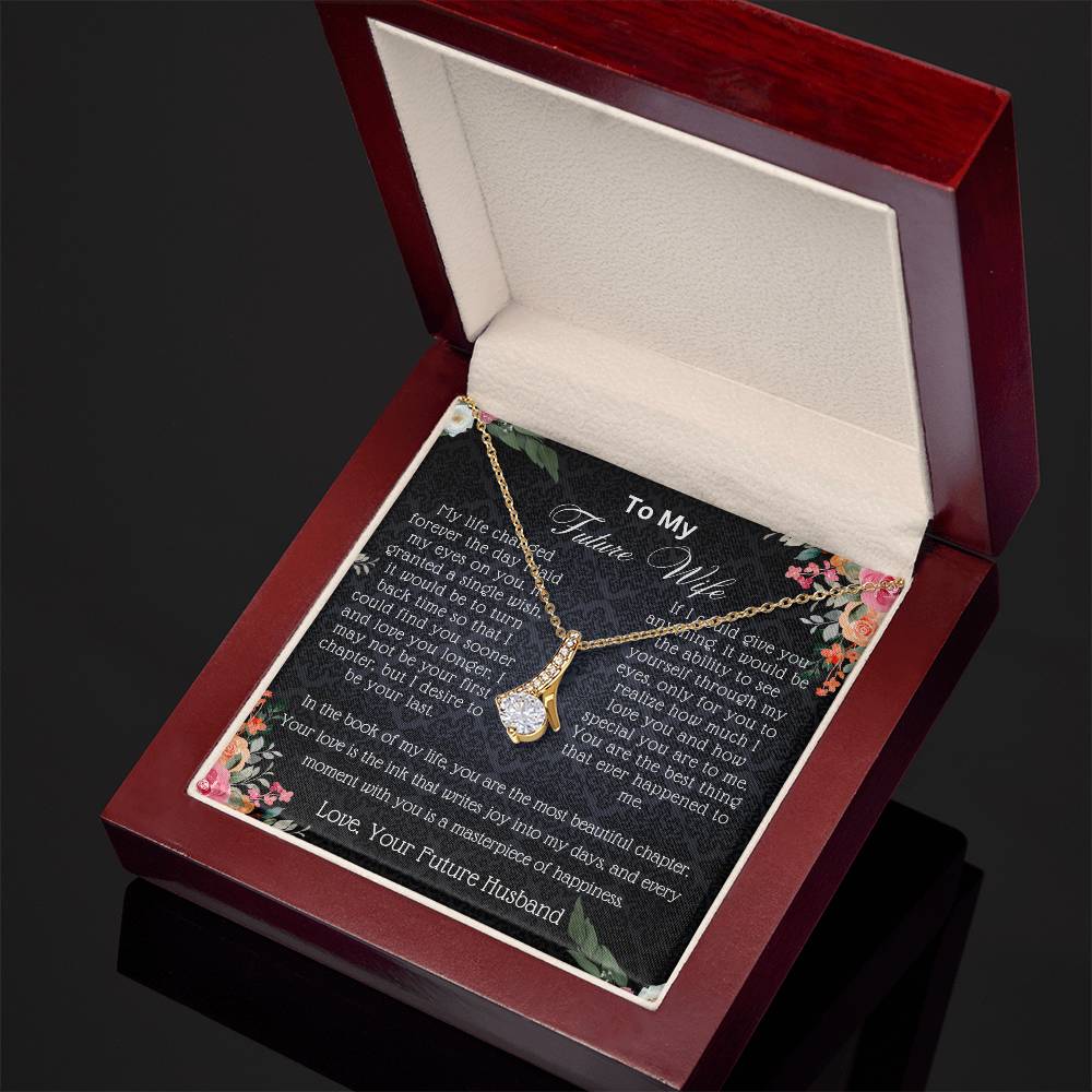 Alluring Beauty Necklace With Love Note