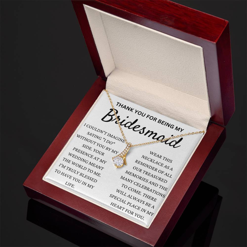 Thank You For Being My Bridesmaid Alluring Beauty Necklace