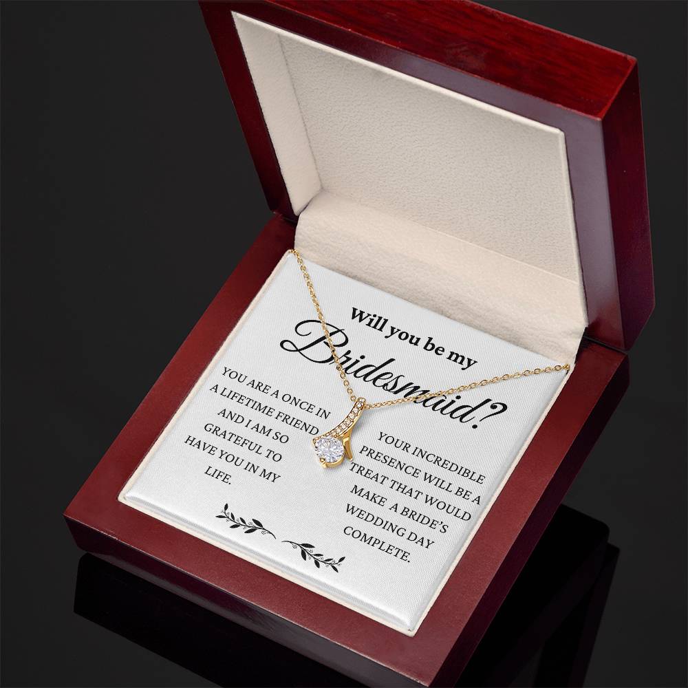 Will You Be My Bridesmaid Alluring Beauty Necklace