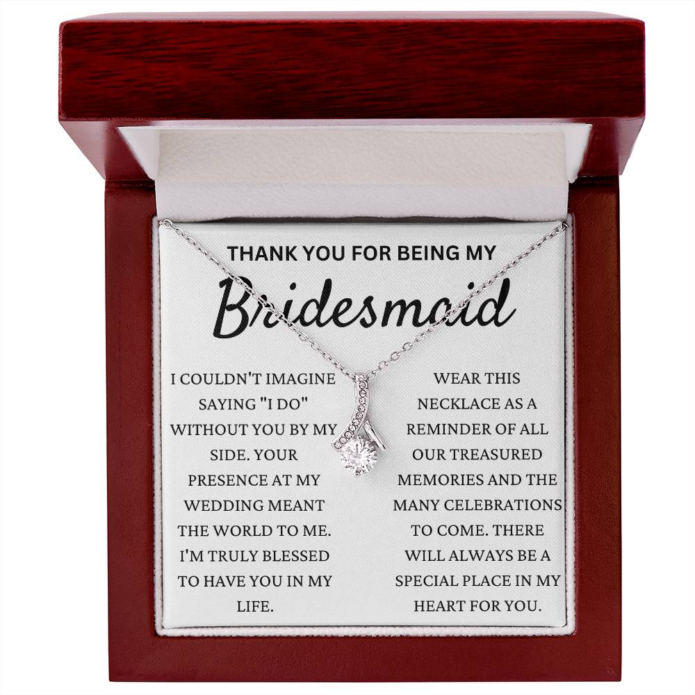 Thank You For Being My Bridesmaid Alluring Beauty Necklace
