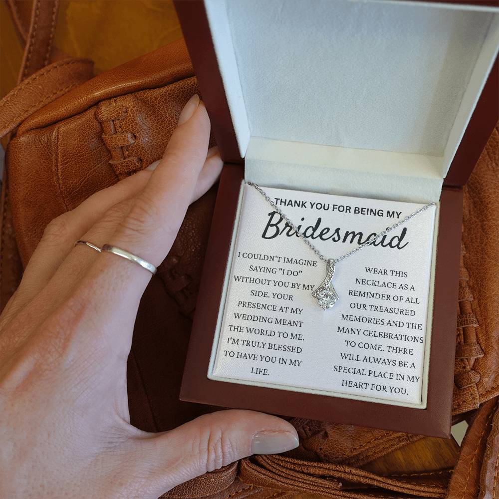 Thank You For Being My Bridesmaid Alluring Beauty Necklace