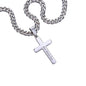 Pray Always Son Personalized Steel Cross Necklace