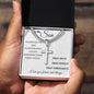 Pray Always Son Personalized Steel Cross Necklace