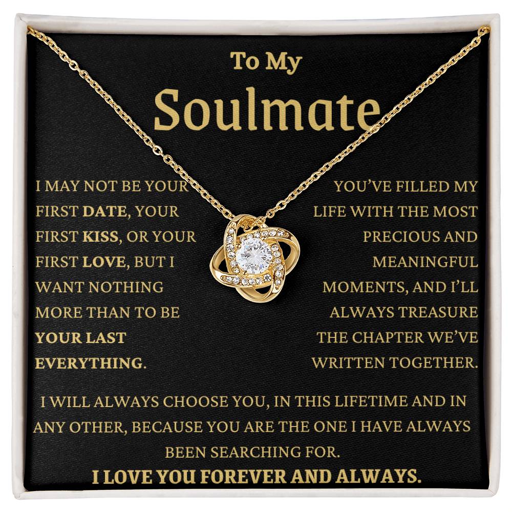 MY Soulmate In This Lifetime Love Knot Necklace
