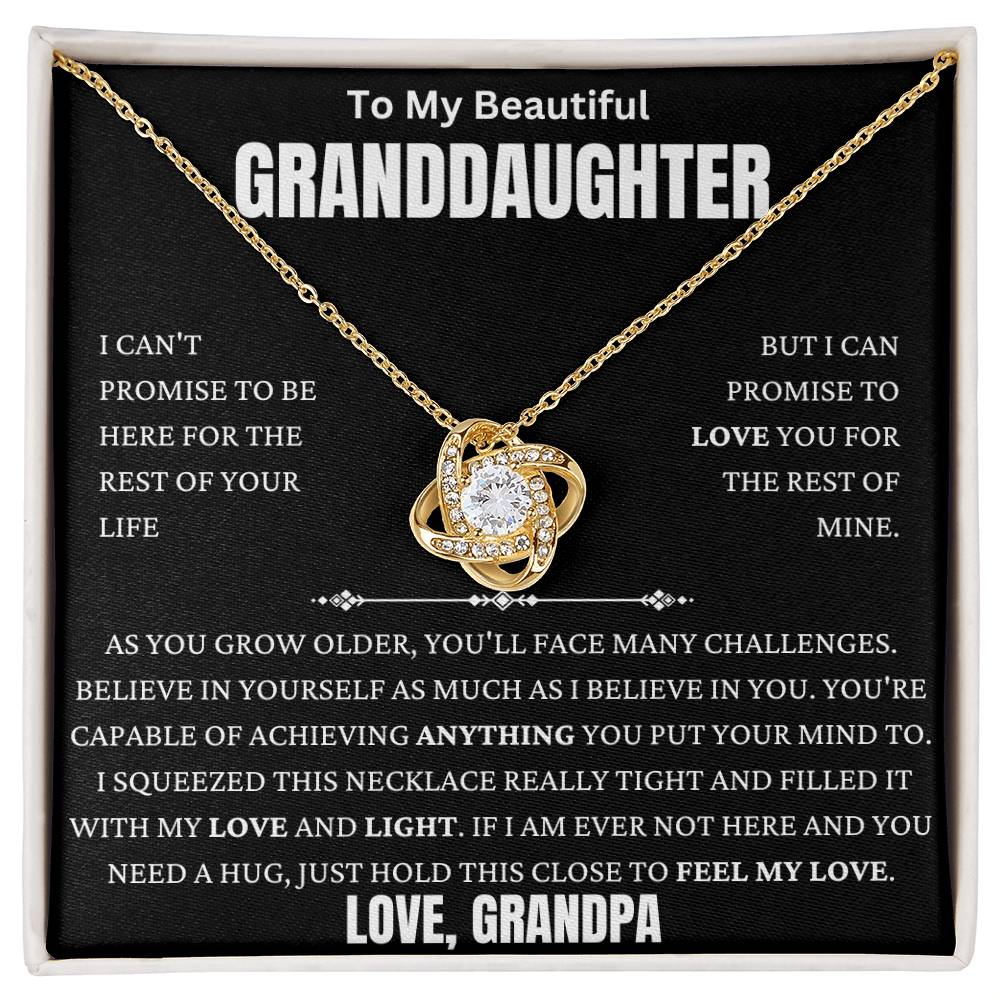 Grandpa Promise To Love You Love Knot Necklace