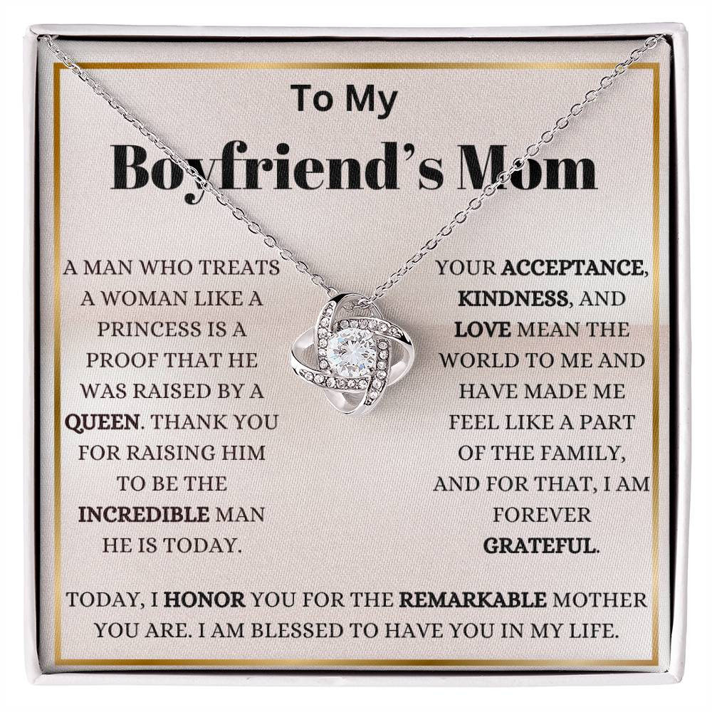 My Boyfriend's Mom My Blessing Love Knot Necklace