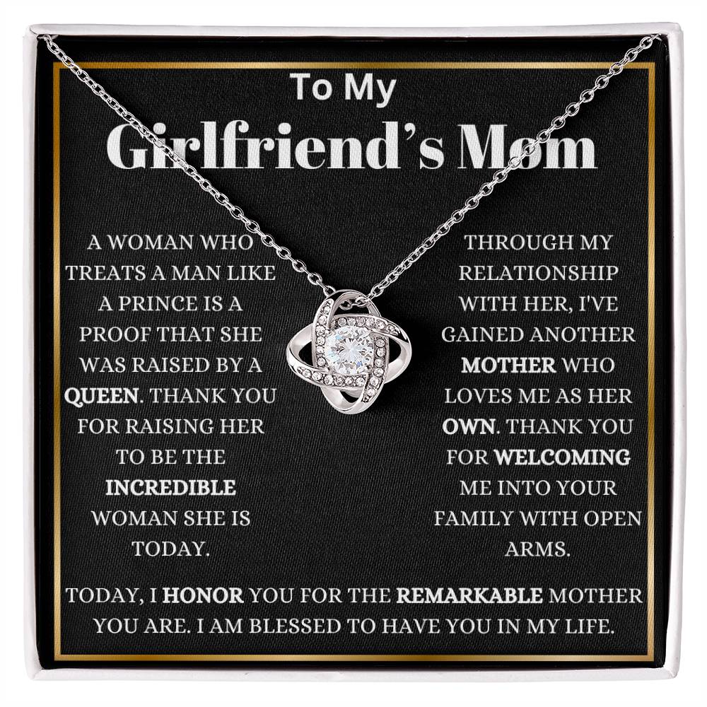 My Girlfriend's Mom My Blessing Love Knot Necklace